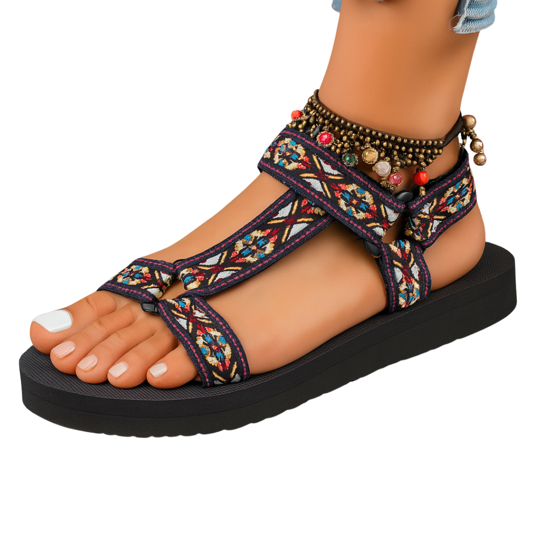 Mylene – Orthopedic Leather Sandals for All-day Support