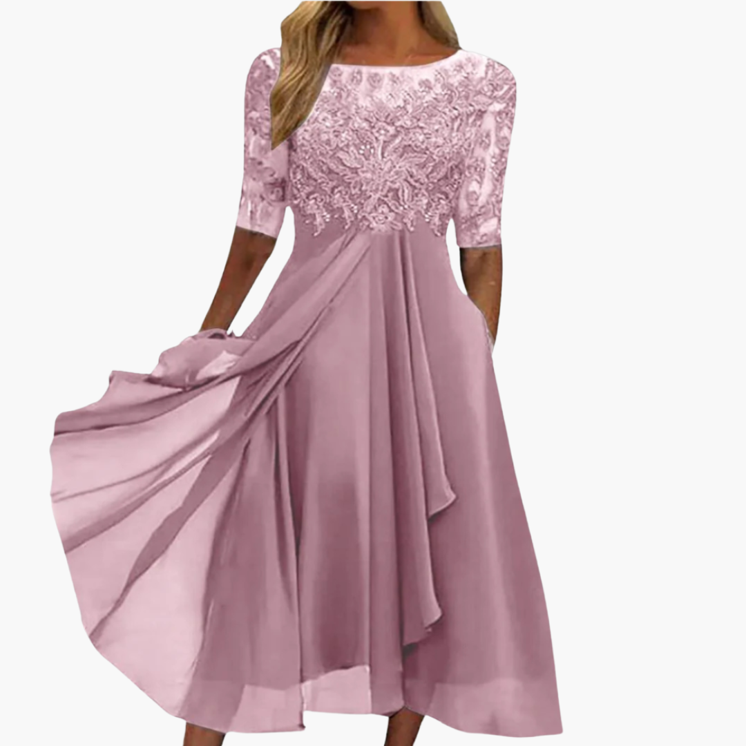 Kayla | Lace Embroidered Dress