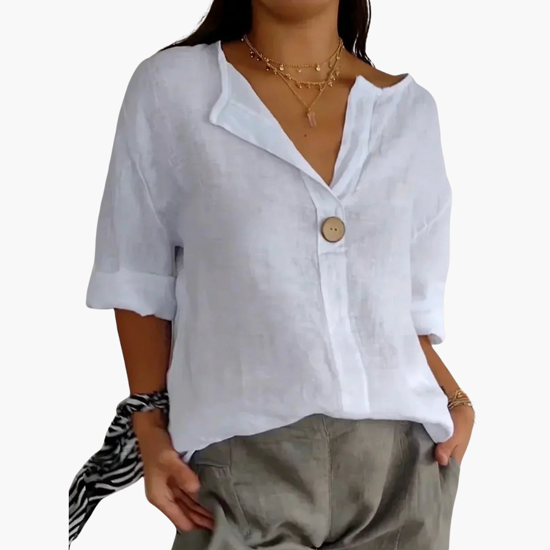 Lucy | Casual V-Neck Blouse
