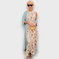 Vera – Flowing Maxi Dress with Pastel Cardigan