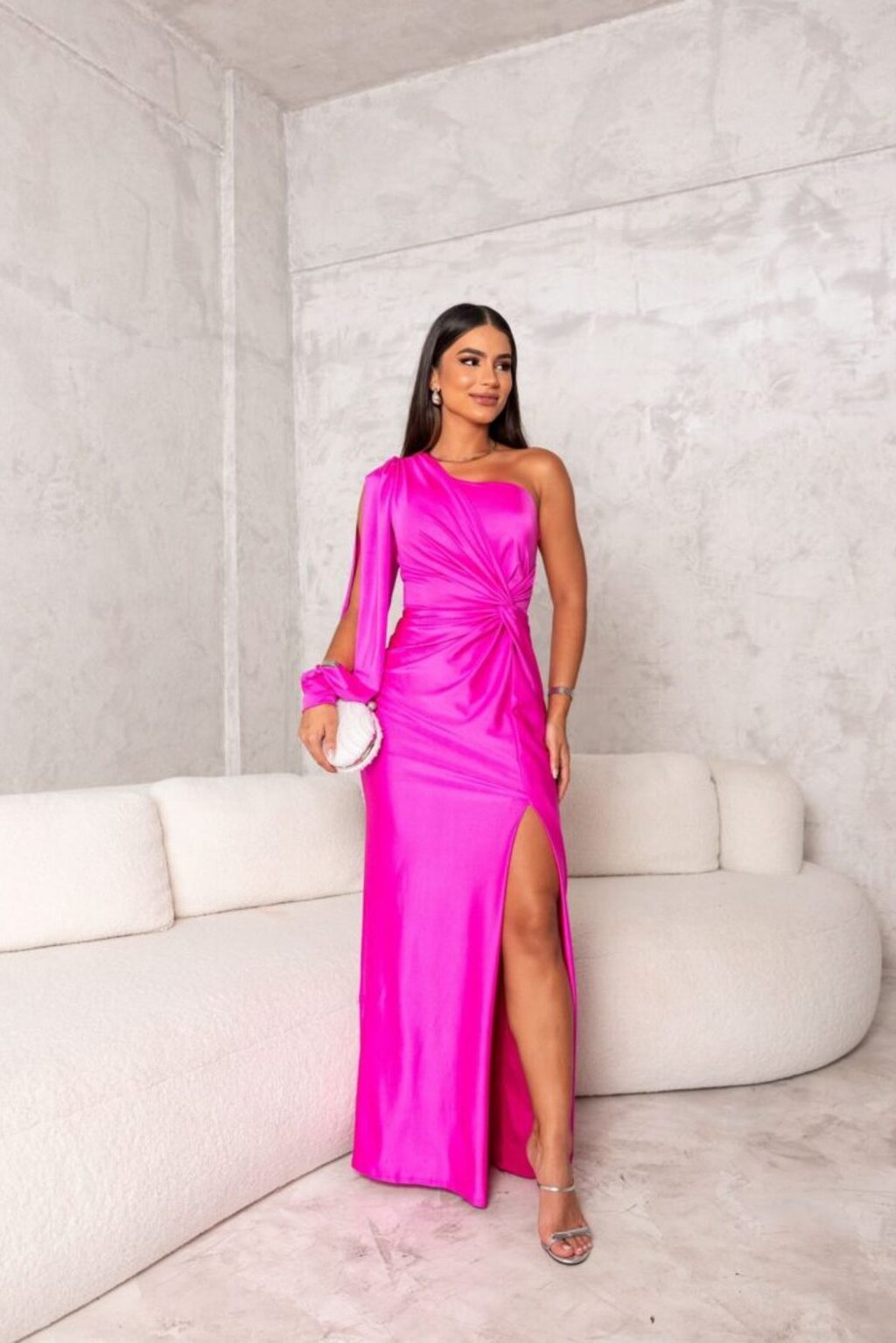 Zarra – Elegant One-Shoulder Maxi Dress