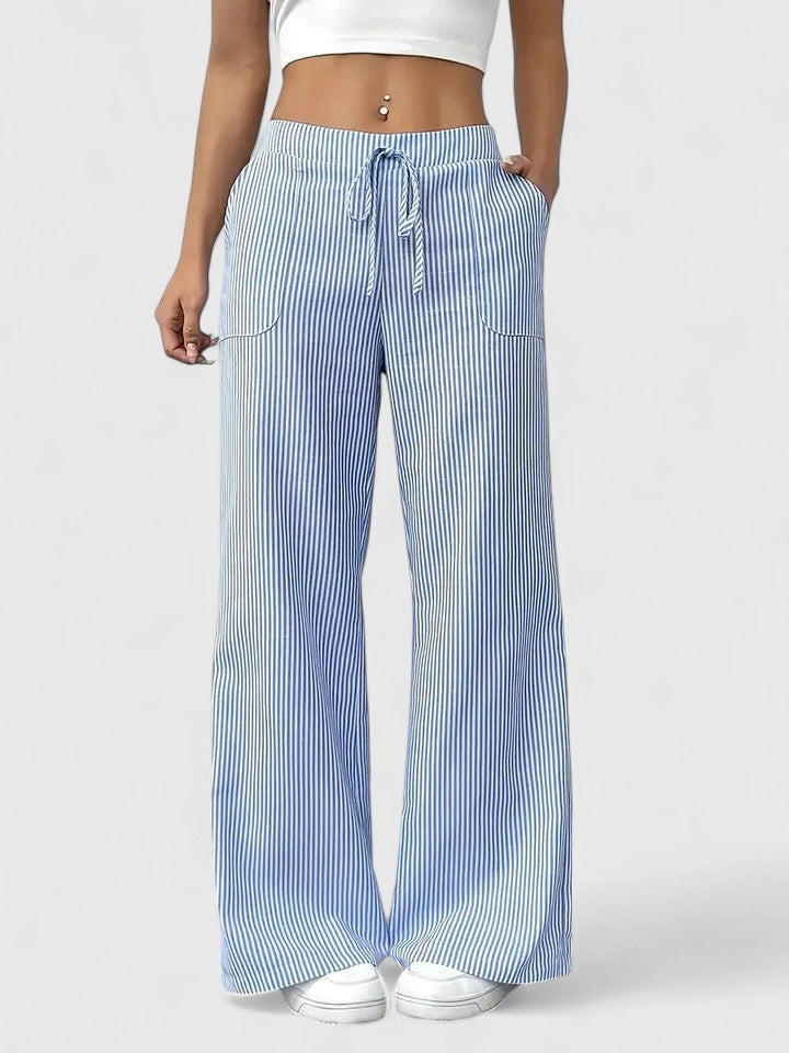 Dany – Wide Breathable Pants with Elegant Details