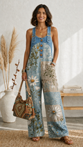 Luna | Vintage Floral Jumpsuit