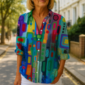 Jella – Flowing Everyday Blouse with Feminine Neckline