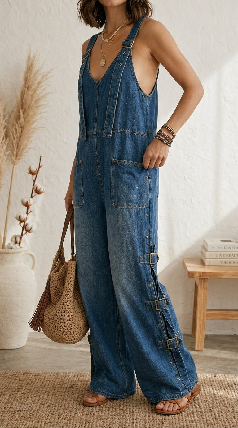 Triana | Wide-Leg Boho Jumpsuit
