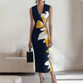 Veronica – Elegant Floral Midi Dress