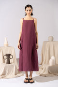 Air Dress in hemp cotton with lining and pockets