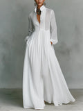 Léonie™ | Minimalist Maxi Dress with High Neck