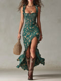 Zara | Boho Retro Maxi Dress
